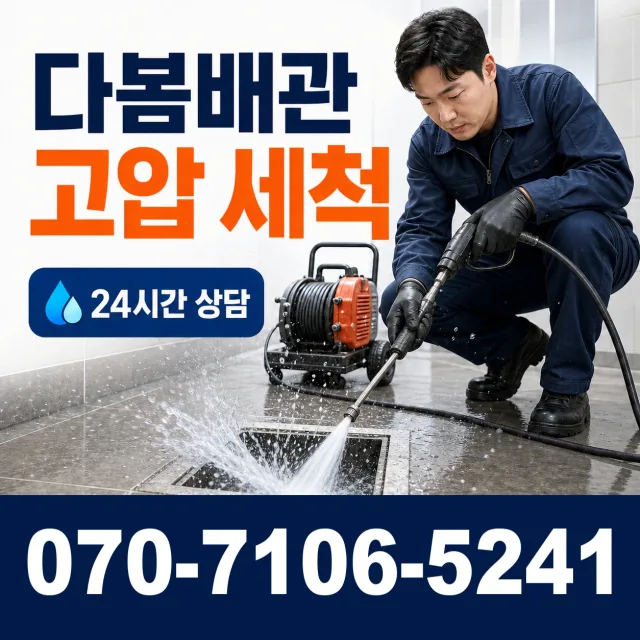 여수시 학동 배관고압세척 상담 이미지 4
